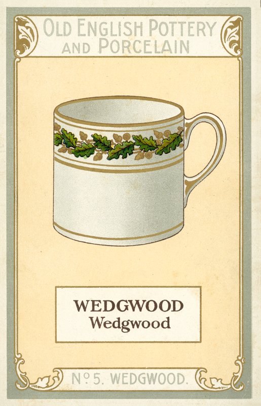 Staroangielska ceramika i porcelana: Wedgwood (kolorowa litografia) autorstwa English School