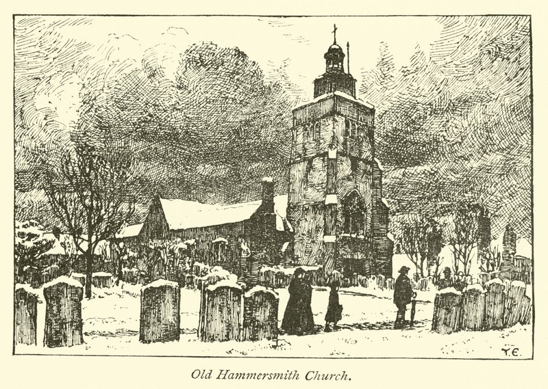 Stary Kościół Hammersmith autorstwa English School