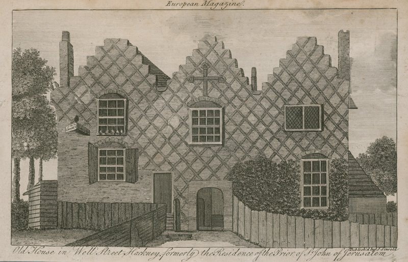 Stary Dom przy Well Street, Hackney, dawniej rezydencja przeora św Jana Jerozolimskiego autorstwa English School