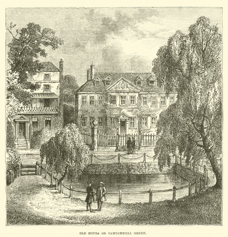 Stary dom na Camberwell Green (grawerowanie) autorstwa English School