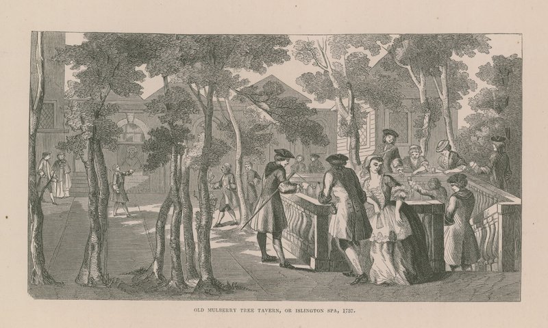 Old Mulberry Tree Tawerna w Islington autorstwa English School