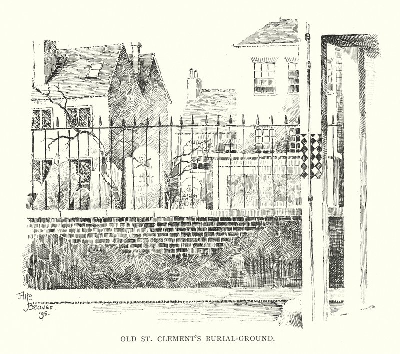 Stary cmentarz św. Klemensa (lito) autorstwa English School