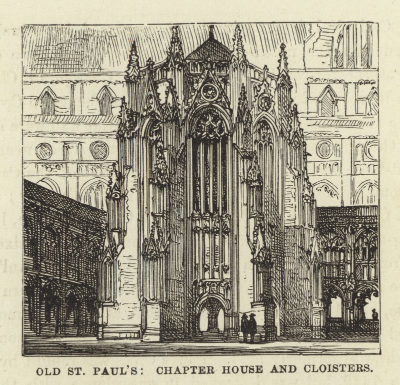 Stary St Pauls, Kapitularz i Krużganki autorstwa English School