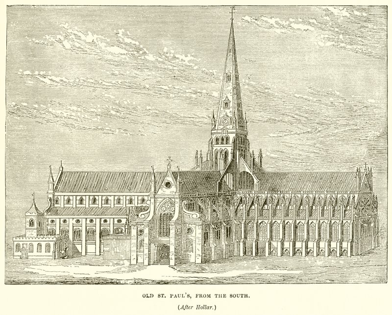 Stare St. Pauls, z południa autorstwa English School