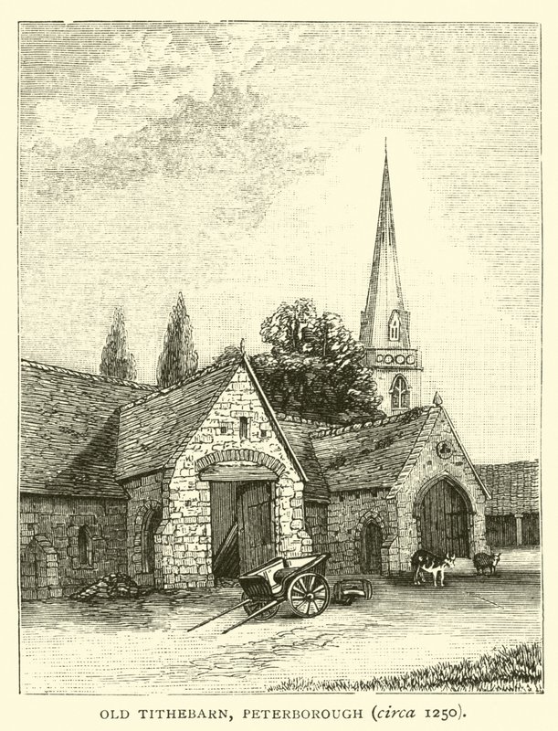 Old Tithebarn, Peterborough, ok. 1250 autorstwa English School