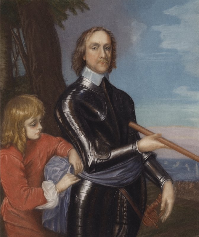 Oliver Cromwell (kolor lito) autorstwa English School