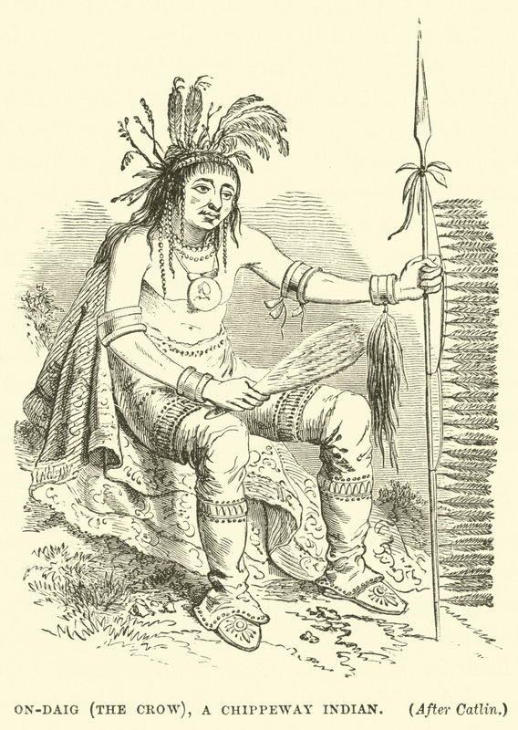On-Daig (wrona), Indianin Chippeway autorstwa English School