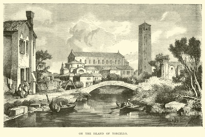 Na wyspie Torcello autorstwa English School