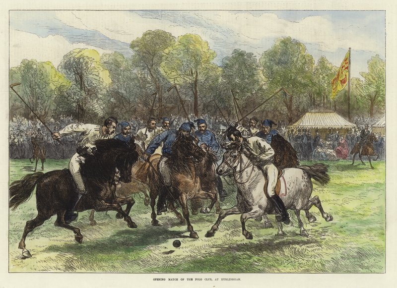 Mecz otwarcia klubu polo w Hurlingham autorstwa English School