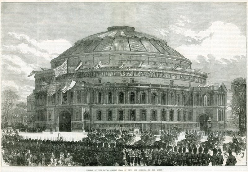 Otwarcie Royal Albert Hall przez królową Wiktorię autorstwa English School