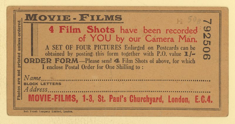 Formularz zamówienia fotosów z filmów autorstwa English School