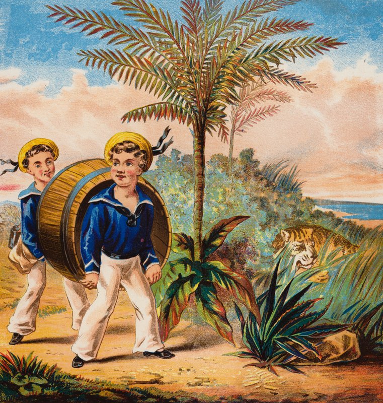 Nasi marynarze (kolorowa litografia) autorstwa English School