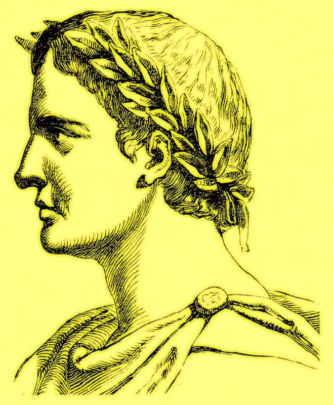Ovidius Naso, ilustracja z Ilustrowanej Historii Świata, wydana ok. 1880 r. (obraz ulepszony cyfrowo) autorstwa English School