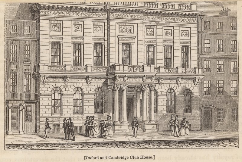 Oxford i Cambridge Club House, Londyn autorstwa English School
