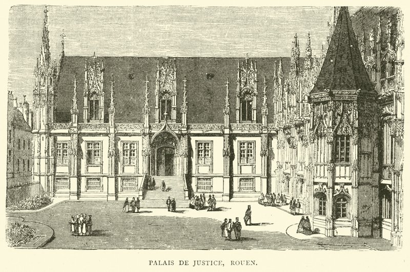 Gmach sądu, Rouen, grudzień 1870 autorstwa English School