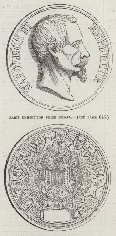 Medal Nagrody Wystawy Paryskiej (grafika) autorstwa English School