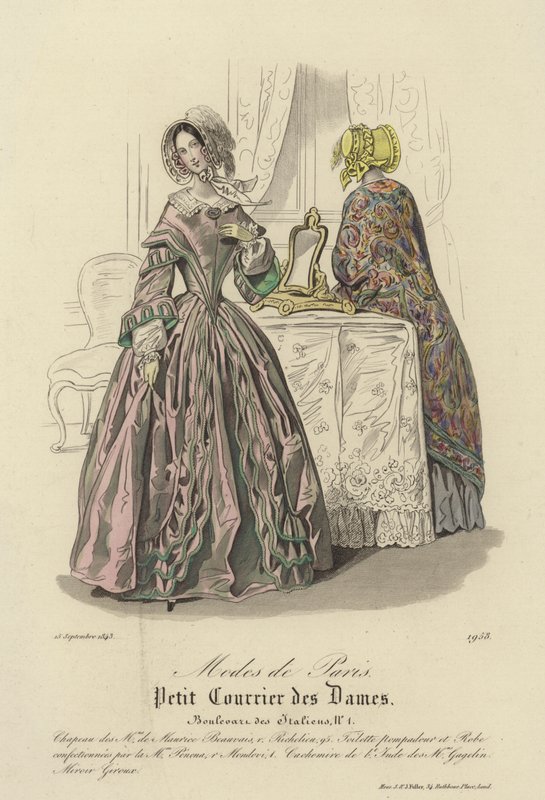 Moda paryska, 1843 autorstwa English School