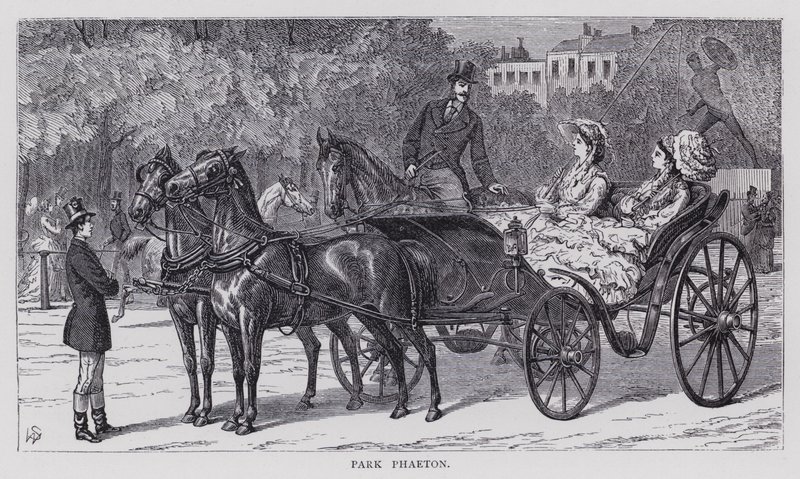 Park Phaeton (grawerunek) autorstwa English School