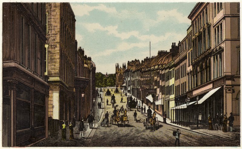 Park Street, Bristol (kolor lito) autorstwa English School