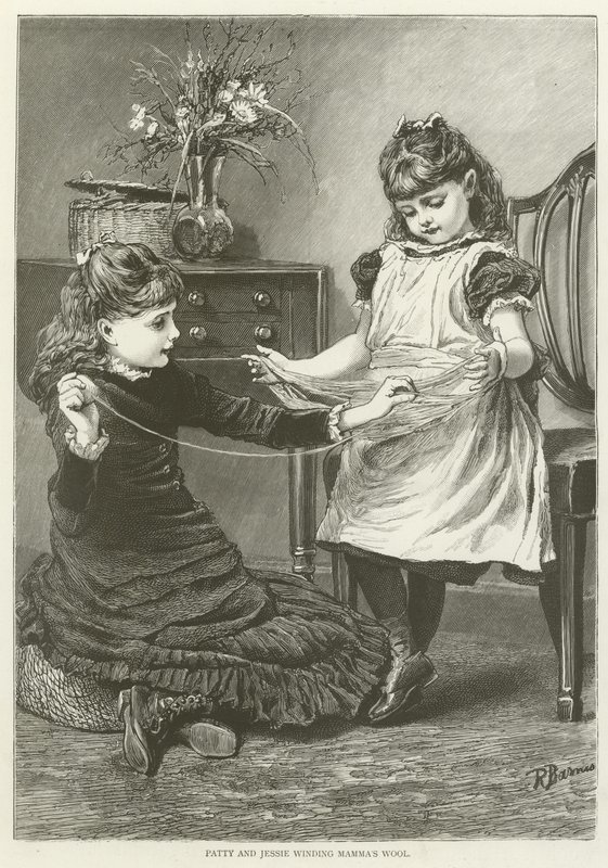Patty i Jessie nawijają mammas wełnę autorstwa English School