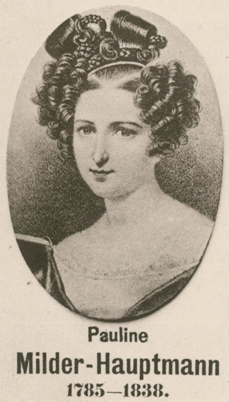 Pauline Milder-Hauptmann (grawiura) autorstwa English School