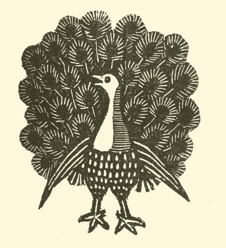 Paw (drzewryt) autorstwa English School