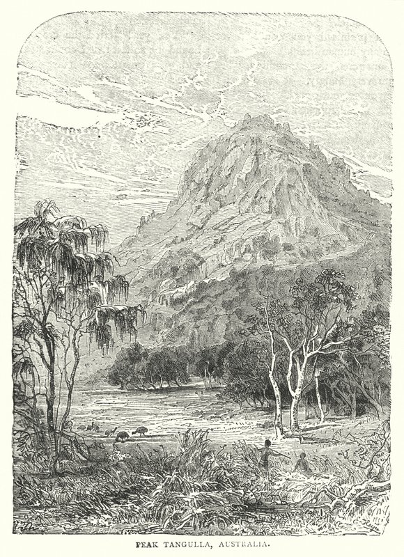 Szczyt Tangulla, Australia (grawerowanie) autorstwa English School