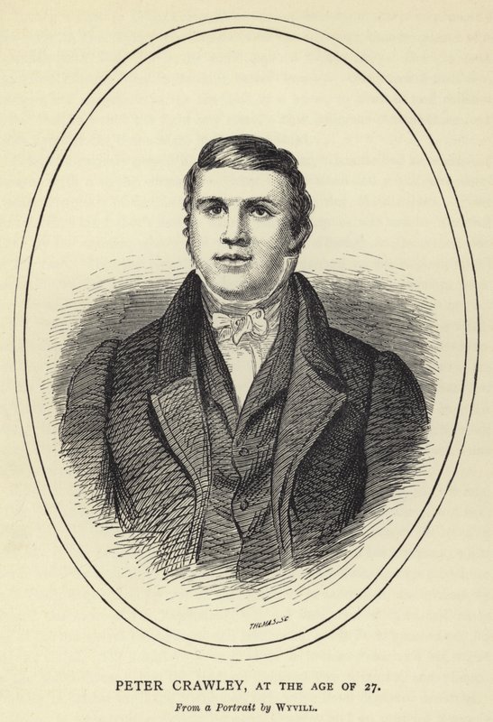 Peter Crawley, w wieku 27 lat, Z portretu autorstwa Wyvilla autorstwa English School