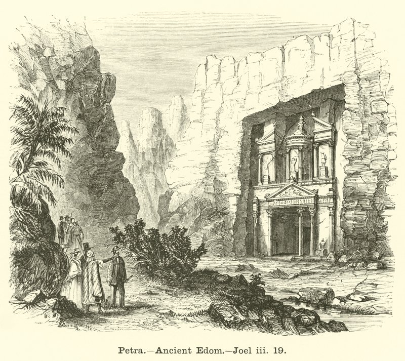Petra, Starożytny Edom, Joel, iii, 19 autorstwa English School