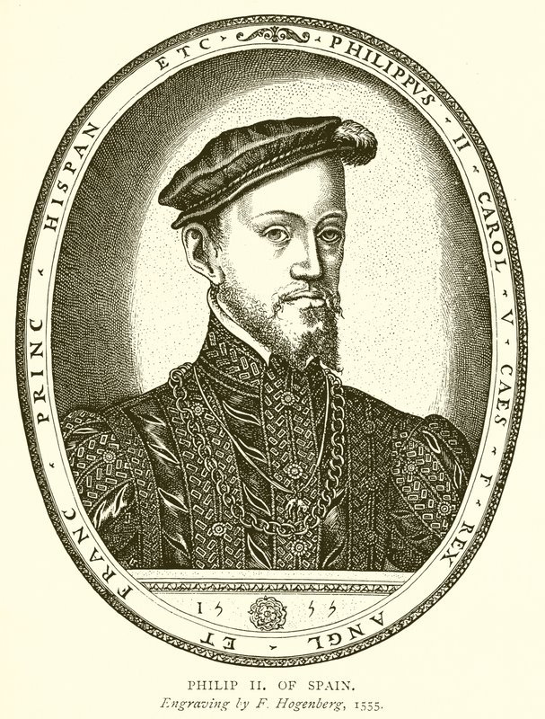 Filip II z Hiszpanii autorstwa English School