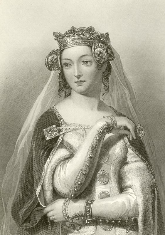 Filippa z Hainault, małżonka króla Edwarda III autorstwa English School