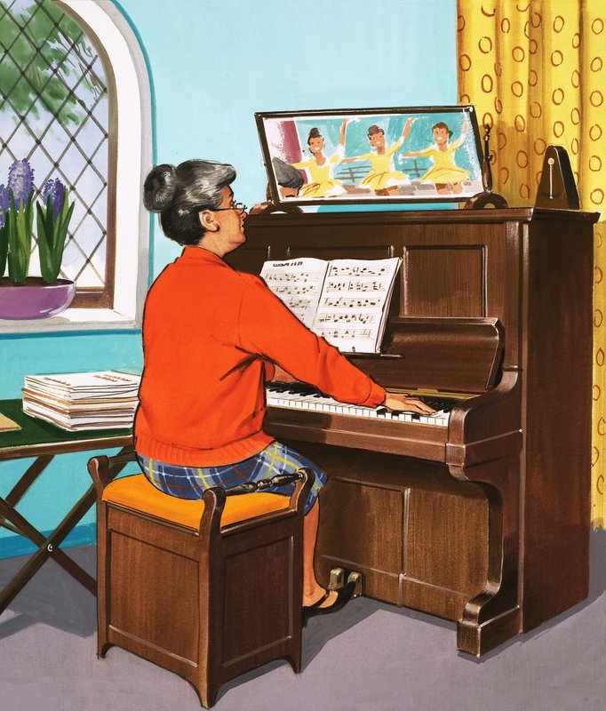 Nauczyciel pianina autorstwa English School