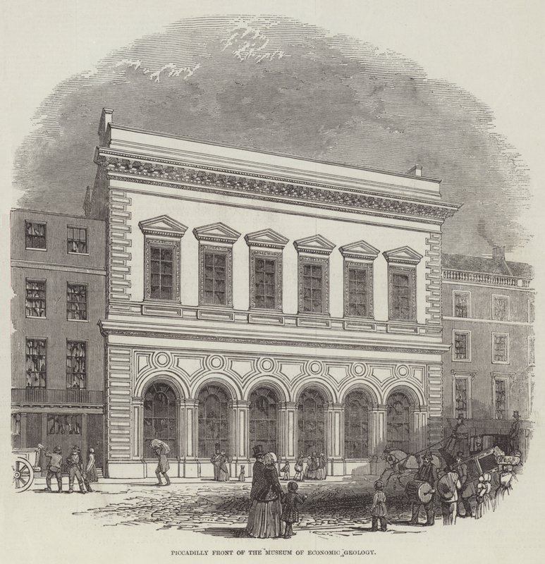 Piccadilly Front Muzeum Geologii Gospodarczej (grafika) autorstwa English School