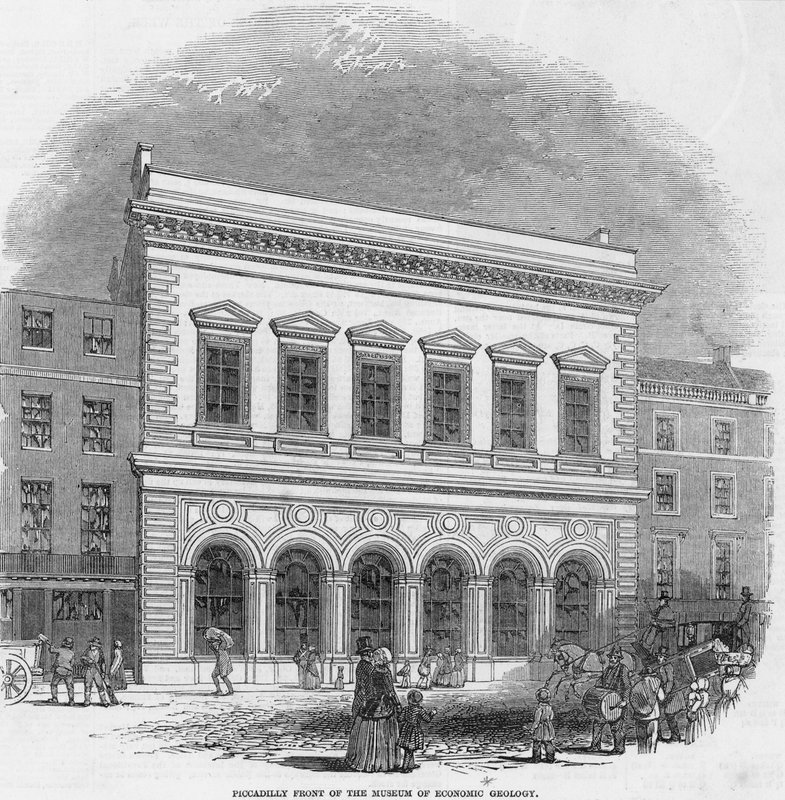 Piccadilly przed Muzeum Geologii Gospodarczej autorstwa English School