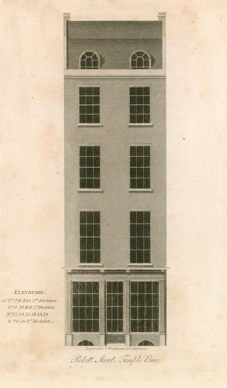 Pickett Street, Temple Bar, Londyn autorstwa English School