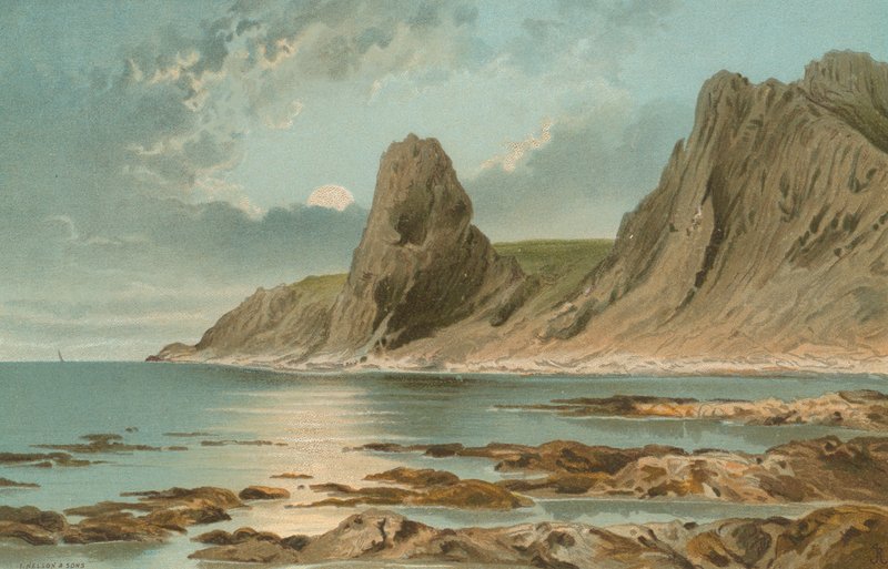 Pinnacle Rock St. Ouens — Jersey autorstwa English School