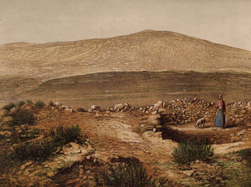 Miejsca wspomniane w Biblii: Studnia Jacobsa (chromolit) autorstwa English School
