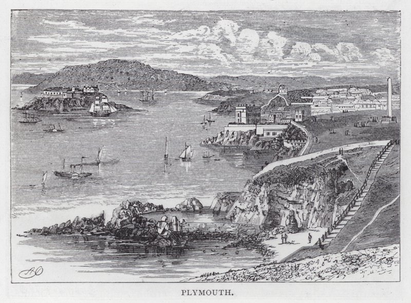 Plymouth (grawerowanie) autorstwa English School