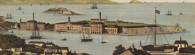 Plymouth: Royal William Victualing Yard (kolor lito) autorstwa English School