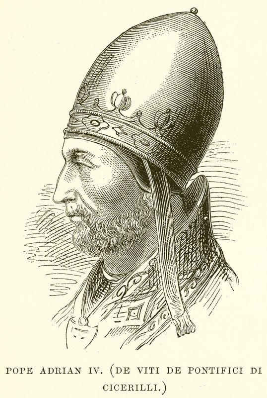 Papież Adrian IV. (De Viti De Pontifici Di Cicerilli) autorstwa English School