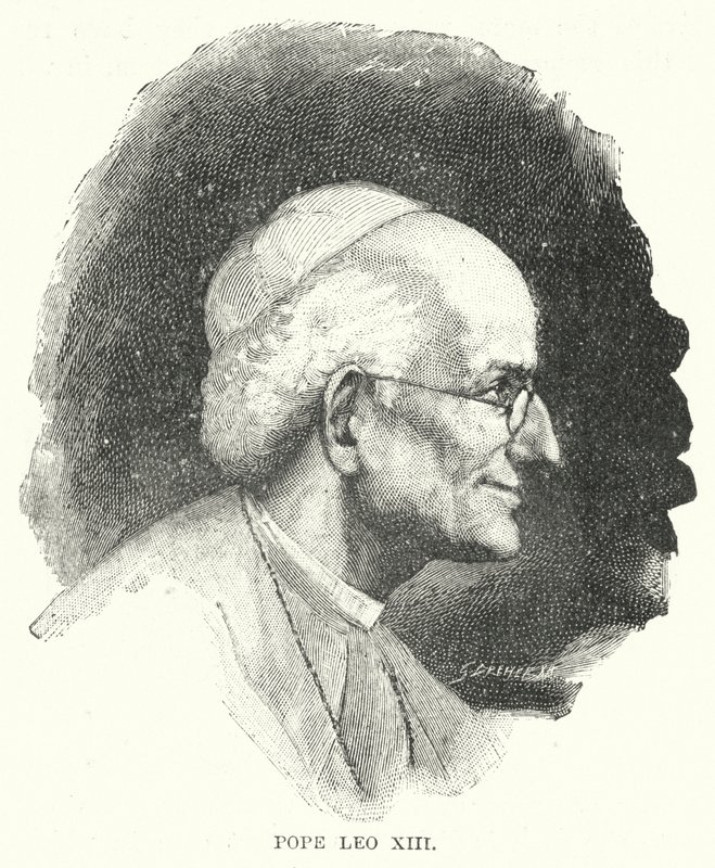 Papież Leon XIII (lito) autorstwa English School