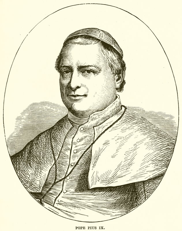 Papież Pius IX autorstwa English School