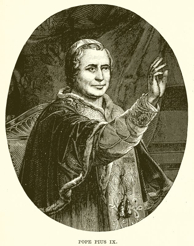 Papież Pius IX autorstwa English School