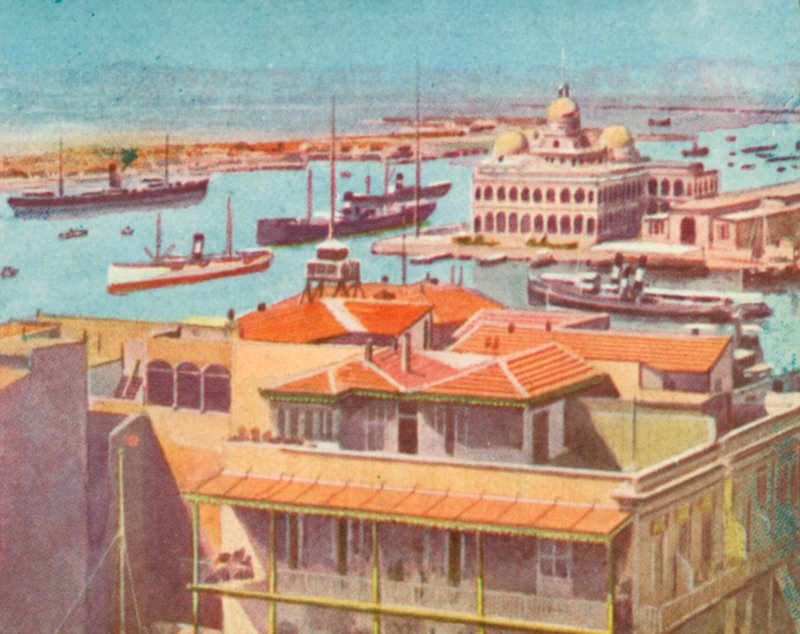 Port Said (druk kolorowy) autorstwa English School