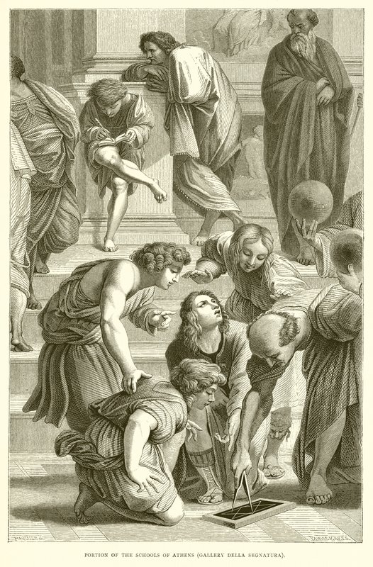 Część szkół ateńskich (Galeria Della Segnatura) autorstwa English School
