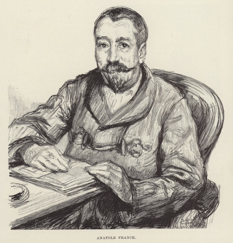 Portret Anatole France autorstwa English School