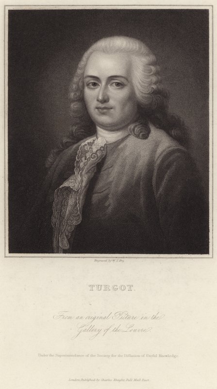 Portret Anne-Robert-Jacques Turgot autorstwa English School
