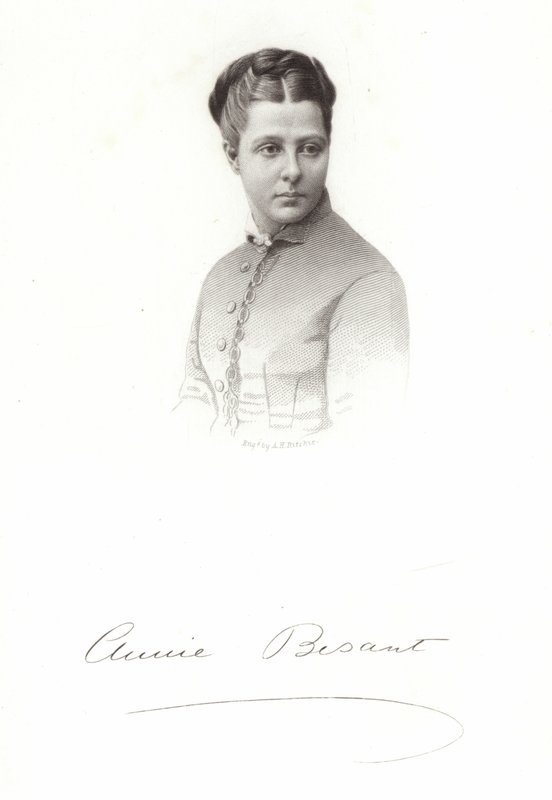 Portret Annie Besant autorstwa English School