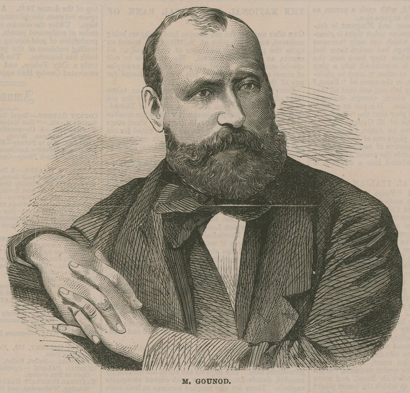 Portret Charlesa-Francois Gounoda autorstwa English School