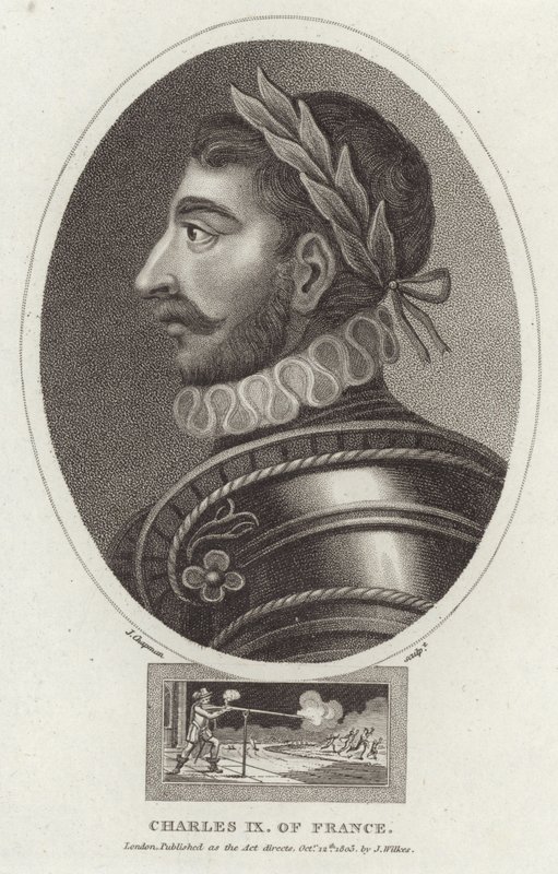 Portret Karola IX z Francji autorstwa English School